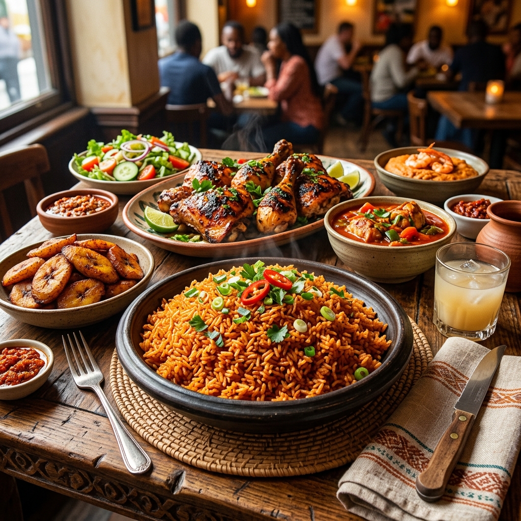 Delicious food spread